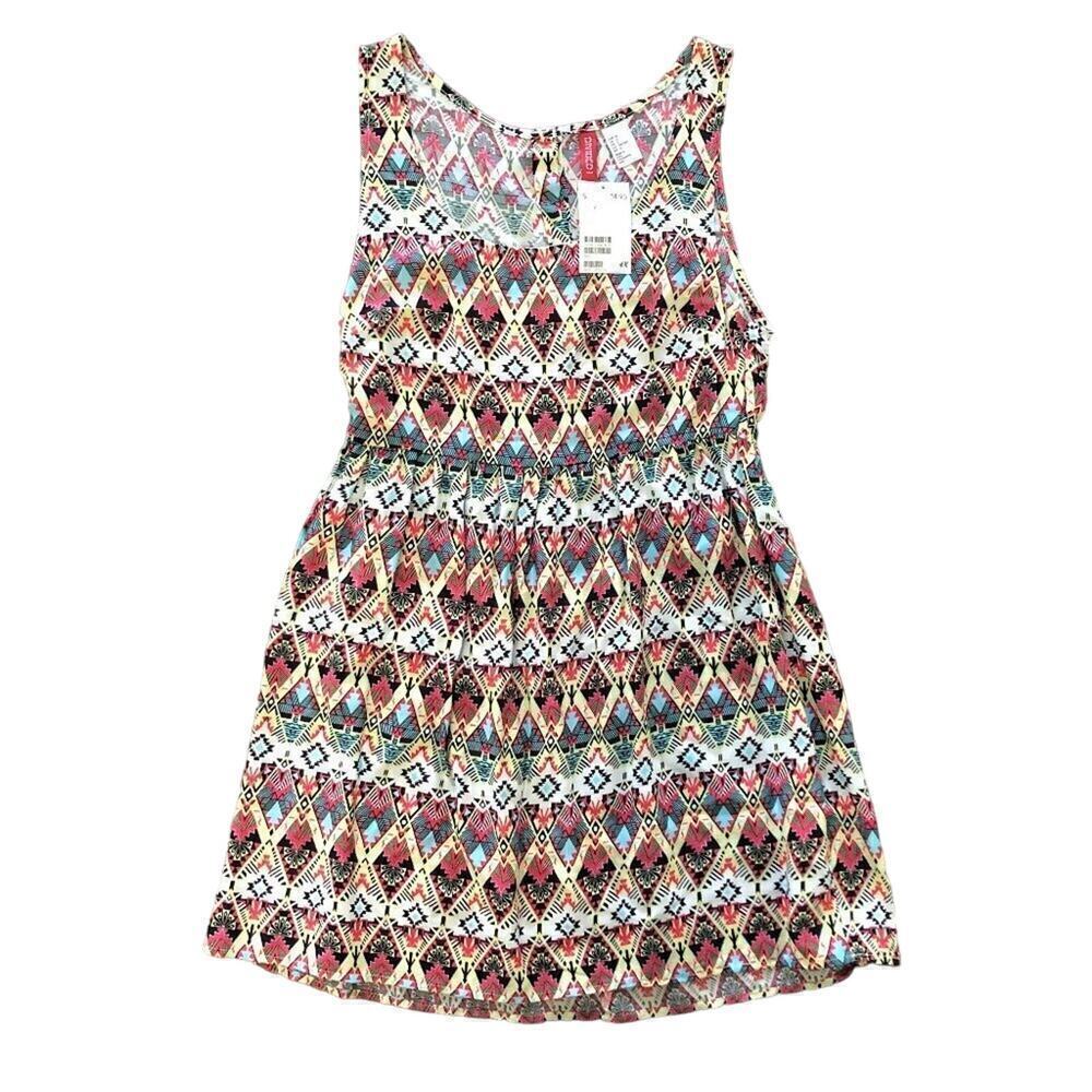 H&M Geometric Tank Mini Dress, Size 2, NWT